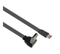 HDOYTXXM USB 2.0 Male To USB C Data Cord Wire Straight Head/90 Degree Bend Flat Cable For Tablet Phones 480Mbps Data Transfer