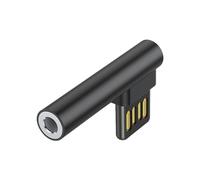 HDOYTXXM USB to 3.5mm Adapter for Enhances Music Wide Compatibility Across Multiple Platform Inline Control Headphone Converters