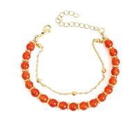 HDOYTXXM Versatile Natural Stone Beaded Stylish Hand Chain With Soothing Colors For Mindfulness Practices Daily Use