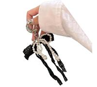 HDOYTXXM Versatile Use Love Pearls Elegant Lace Keychain Charm Pendant Stylish Key and Handbag Decoration Occasions