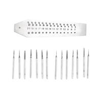 HDOYTXXM Watch Repair Tools for Precisions Work with Rust Resistant Carbon Steel Taps and Dies 0.7mm-2mm Taps for Watch Jewelry MultiSize Tap and Die Set