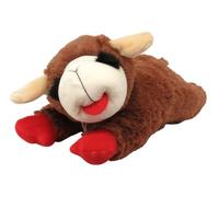 HDP Lambchop Plush Dog Toy Brown 10" with Squeaker Color:Brown Size:Pack of 1