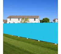 HDPE 220G/M²50x300 cm Weather Resistant Sun Shade Outdoor Garden Fence for Balcony & Patio Sky Blue - UV Protection &Barrier