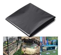 HDPE Black Pond Liner 0.12mm Flexible 8x5m/13x1 Weatherproof Fish Pond Liner Landscape Pool Cover Reinforced Preformed Pond Lining.
