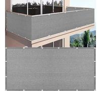HDPE Fence Cover 11m x 13m - 180g/m² Weatherproof Sunshade Net with Eyelets for Garden, Balcony, Sports Field, Gray Wind Protection and Shade Solution