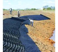 HDPE Gravel Stabilizer GridDurablefor Soil Stabilization Black 39in x 276inEffective Ground Reinforcement Solution Multiple for Enhanced Landscape Support