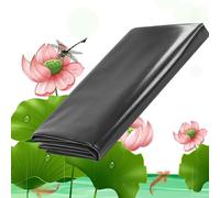 HDPE Pond Liner 0.12mm Thick, Black Waterproof Membrane for Garden and Construction, Durable Greenhouse Cover, Available in Sizes 1x1m to 12x15m (3x4m/10x13ft)