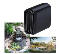 HDPE Pond Liner 3x1m 4x2m 6x6m 12x10m UV Resistant Weatherproof Black Cover for Carp Ponds Fountains 0.12mm Thickness Ideal for 11x5m Size