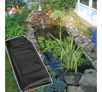 HDPE Pond Liner 3x3ft 7x10ft 16x20ft 26x33ft 39x39ft Heavy Pond Liners, Elasticity Pond Lining for Outdoor Ponds, Waterfall, Stream, Fountains(Size:13x16ft)