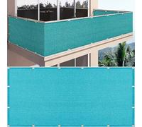 HDPE Privacy Net Fence Screen 4.5m x 26m 180g/m² Weatherproof Balcony Cover Wind Protection for Garden Sports Field Outdoor (Blue)