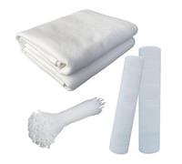 HDPE Rectangle Shade Sail, 75% UV Protection, White Mesh Canopy for Garden, Available in Multiple Lengths (4.0x15m - 13.1x49.2ft)