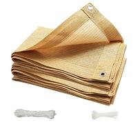 HDPE Sun Shade Sail 1.2x2.2m - UV Resistant Yellow Canopy for Gardens Balconies Patios -220g/m² Rectangle Outdoor Shade Fabric