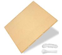 HDPE Sun Shade Sail 100x100 cm Breathable UV Protection TearResistant Rectangular Canopy for Terrace Balcony PatioBeige Outdoor Shade Solution