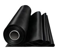 HDPE Waterproof Pond Cover Tear-Resistant Outdoor Tarpaulin for Water Gardens & Fountains Black Size: 6x8m - Heavy-Duty Protection for Your Pond.