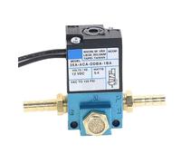 HDPHCRIUN MAC 3 Port Electronic Boost Control Solenoid Valve DC12/24V 35A-ACA-DDBA-1BA With 6MM Tube Fittings Brass Silencer(35a-aca-ddba-1ba,DC12v)