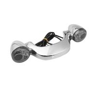 HDpuywj Gloss Black Rear Turn Brake Light Bar Lamp Compatible With Touring Street Road King Special FLHX FLTRX Models 2010 To 2021(Chrome)