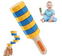 HDQQEU Wooden Balance Challenge Set, Handheld Wooden Balancers, Multicolor Balance Game Fidget Games For Concentration, Coordination, And Motor Skills (A)