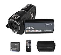 HDR-AX10 4K Digital Video Camera WiFi Camcorder DV Recorder 3.5 Inch IPS Touch Panel 30MP 30X Digital Zoom Face Detection IR Night Vision Anti-shake with Remote Control Carry Bag Battery