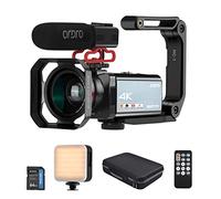 HDR-AX10 4K Digital Video Camera WiFi Camcorder DV Recorder 3.5 Inch IPS Touch Panel 30MP 30X Digital Zoom Face Detection IR Night Vision Anti-shake with Remote Control + Battery + Battery