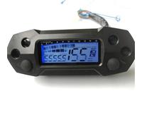 HDRTCBU Dashboard Universal Motorcycle LCD Digital Speedometer Electric Modified Mini Adjustable Speed Meter Odometer Oil Sensor