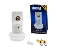 HDSAT HD101 LNB Single Universal Dish Head Full HD 4K Gain 65dB France Astra EUTELSAT