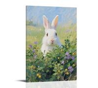 HDSCLMYY A Rabbit in The Bush, Sticking Its Head Out to Look Around Trendy Hanging Wall Art Decorative Mural Poster08x12inch(20x30cm)