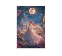 HDSCLMYY Anime Poster: Starlight Symphony - The Celestial Journey of Princess Aria Trendy Hanging Wall Art Decorative Mural Poster08x12inch(20x30cm)