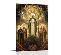 HDSCLMYY Catholicism Poster: Sacred Visions of The Saints Trendy Hanging Wall Art Decorative Mural Poster08x12inch(20x30cm)
