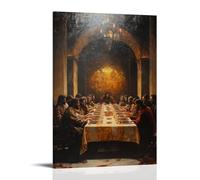 HDSCLMYY Christianity: The Last Supper - A Divine Gathering Trendy Hanging Wall Art Decorative Mural Poster16x24inch(40x60cm)