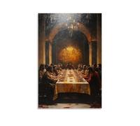 HDSCLMYY Christianity: The Last Supper - A Divine Gathering Trendy Hanging Wall Art Decorative Mural Poster12x18inch(30x45cm)