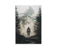 HDSCLMYY FILM POSTER: 'Alpine Shadows' - A Haunting Mystery in The Swiss Mountains Trendy Hanging Wall Art Decorative Mural Poster08x12inch(20x30cm)