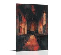 HDSCLMYY Horror Poster- The Bone Chapel Murders Trendy Hanging Wall Art Decorative Mural Poster08x12inch(20x30cm)