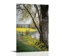 HDSCLMYY Landscape - Spring Blossoms in The French Countryside Trendy Hanging Wall Art Decorative Mural Poster24x36inch(60x90cm)