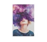 HDSCLMYY Let Watercolor Heal You Trendy Hanging Wall Art Decorative Mural Poster08x12inch(20x30cm)