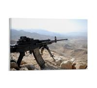 HDSCLMYY Military Weapons- M240 Machine Gun - Reliable Firepower on The Battlefield Trendy Hanging Wall Art Decorative Mural Poster12x18inch(30x45cm)
