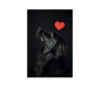 HDSCLMYY Pet Poster Love, Loyal Hearts Dog Edition Trendy Hanging Wall Art Decorative Mural Poster16x24inch(40x60cm)