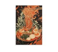 HDSCLMYY Ramen Poster - Umami Tornado with Swirling Pork Belly Ribbons Trendy Hanging Wall Art Decorative Mural Poster08x12inch(20x30cm)