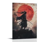 HDSCLMYY Samurai- Shadows of The Crimson Dawn Trendy Hanging Wall Art Decorative Mural Poster20x30inch(50x75cm)