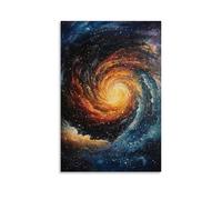 HDSCLMYY Starry Vortex- The Swirling Galaxy of Infinite Possibilities Trendy Hanging Wall Art Decorative Mural Poster16x24inch(40x60cm)