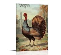 HDSCLMYY Victorian-Era Illustration of A Majestic Turkey Strutting in A Manor’s Courtyard, Its Feathers Like A Nobleman’s Coat Trendy Hanging Wall Art Decorative Mural Poster12x18inch(30x45cm)