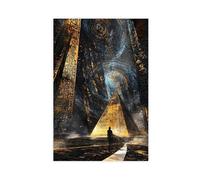 HDSDA Ancient Egyptian Pyramids Canvas Poster Wall Art Decor Print Picture Paintings for Living Room Bedroom Decoration 12x18inch(30x45cm)