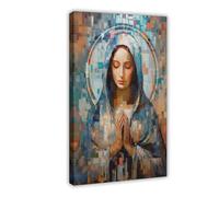 HDSDA Artistic Virgin Mary Poster Canvas Poster Bedroom Decor Landscape Office Room Decor Gift 24x36inch(60x90cm)