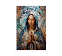 HDSDA Artistic Virgin Mary Poster Canvas Poster Wall Art Decor Print Picture Paintings for Living Room Bedroom Decoration 24x36inch(60x90cm)