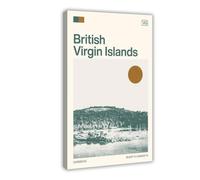 HDSDA British Virgin Islands Canvas Poster Wall Art Decor Print Picture Paintings for Living Room Bedroom Decoration 24x36inch(60x90cm)