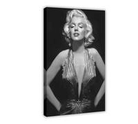 HDSDA Celebrity Marilyn Monroe Canvas Poster Wall Art Decor Print Picture Paintings for Living Room Bedroom Decoration 12x18inch(30x45cm)