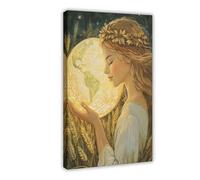HDSDA Demeter Goddess of Fertility Art Canvas Poster Wall Art Decor Print Picture Paintings for Living Room Bedroom Decoration 16x24inch(40x60cm)