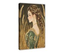 HDSDA Demeter, Goddess of Fertility Canvas Poster Bedroom Decor Landscape Office Room Decor Gift 12x18inch(30x45cm)