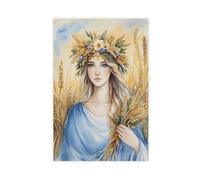 HDSDA Demeter Goddess of Fertility Canvas Poster Wall Art Decor Print Picture Paintings for Living Room Bedroom Decoration 12x18inch(30x45cm)