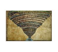 HDSDA Divine Comedy Retro Poster Canvas Poster Bedroom Decor Landscape Office Room Decor Gift 08x12inch(20x30cm)