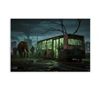 HDSDA Elephant by The Abandoned Bus (2) Canvas Poster Wall Art Decor Print Picture Paintings for Living Room Bedroom Decoration 16x24inch(40x60cm)